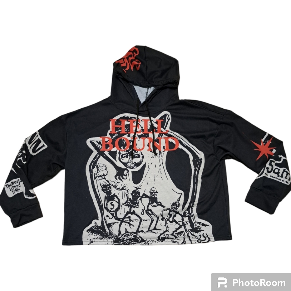 Hell Bound Cropped Hoodie